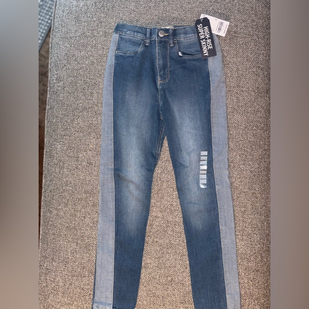 High rise super skinny jeans